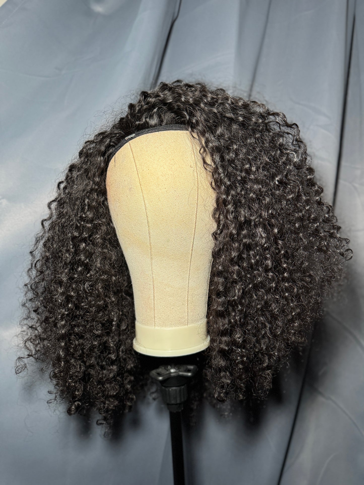Burmese Curly Flip-Over Half Wig