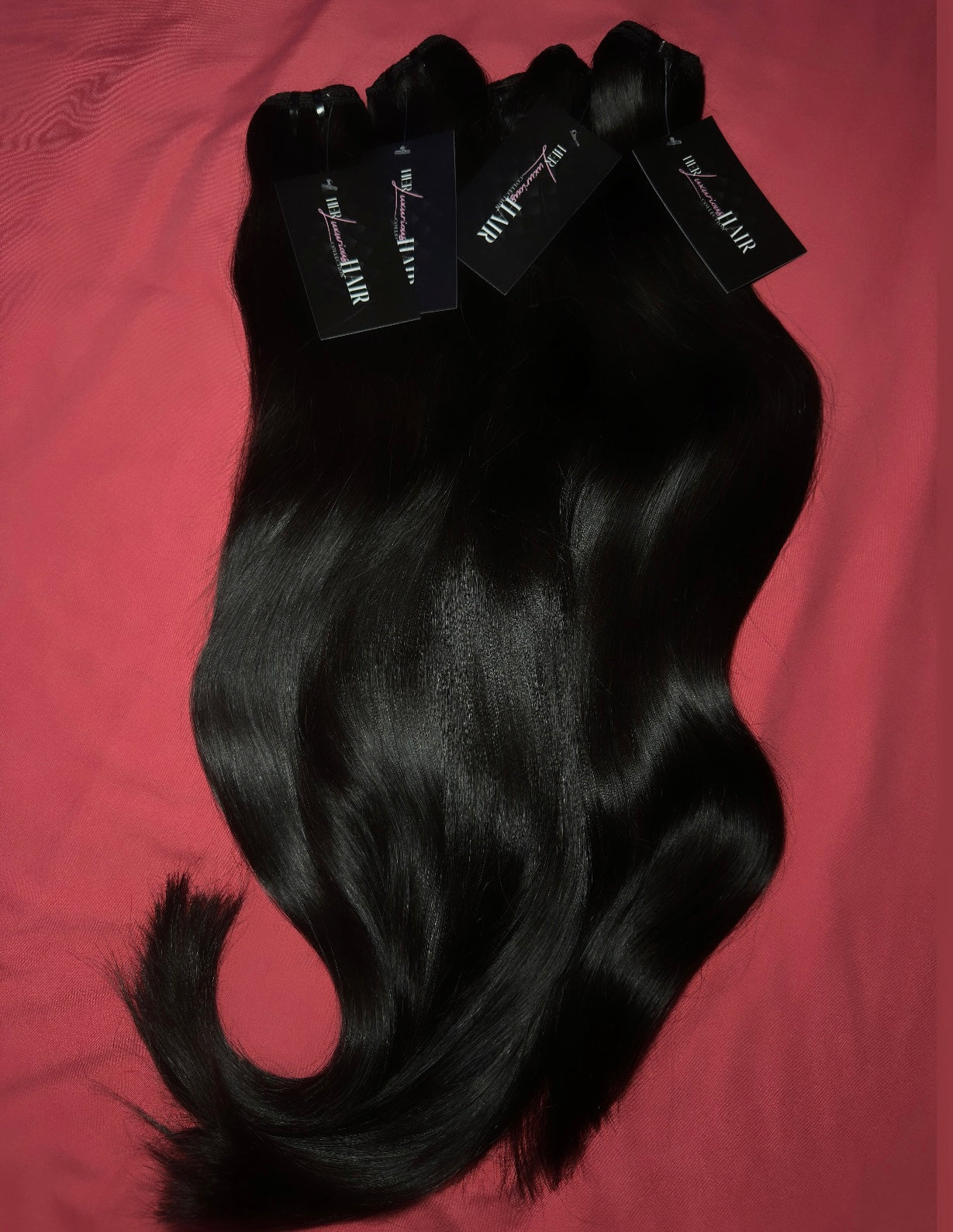 Natural Straight: 3 Bundle Deal (Hair On Hand)