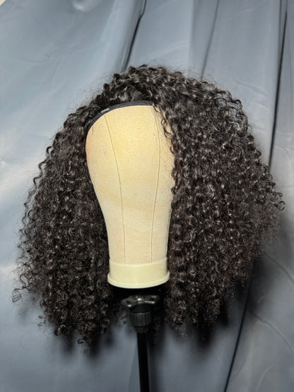 Burmese Curly Flip-Over Half Wig